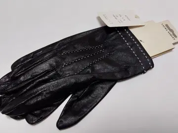 LAURA ASHLEY 로라 애슐리 천연 가죽 장갑 블랙 18cm