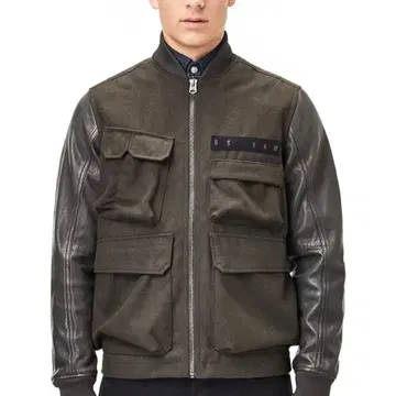 G-Star RAW MA-1 플라이트 자켓 가죽 자켓 바시티 자켓