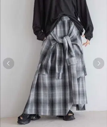 지나시스 셔츠 라이크 아지메 체크 스커트