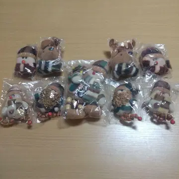 펠트 마스코트 크리스마스 굿즈. 루돌프 눈사람 마스코트