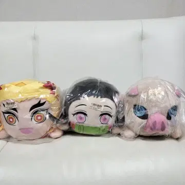 귀멸의 칼날 봉제 인형 3체 세트
