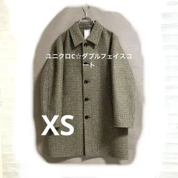 유니클로C 더블 페이스 코트 XS 남성용 여성용