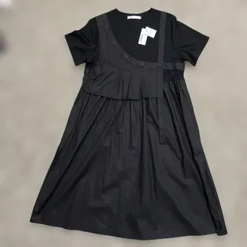 [미사용 새상품] 블랙 반팔 원피스