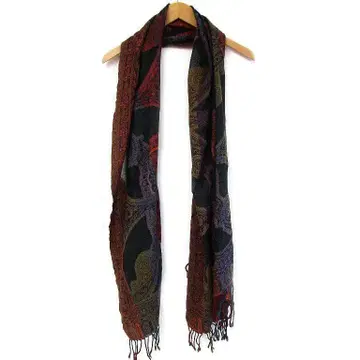 Iroquois 이로코이 페이즐리 무늬 스톨 오렌지