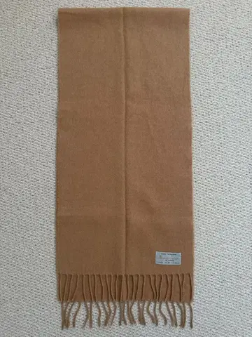 Aquascutum 캐시미어 머플러 카멜색