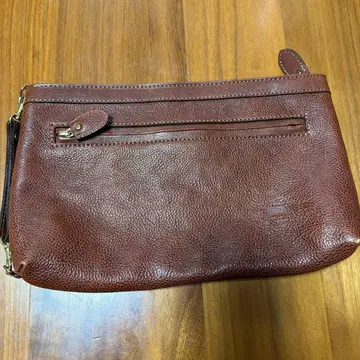 브라운 가죽 중형 백