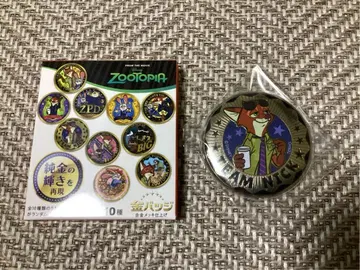 디즈니 주토피아 금 배지 닉