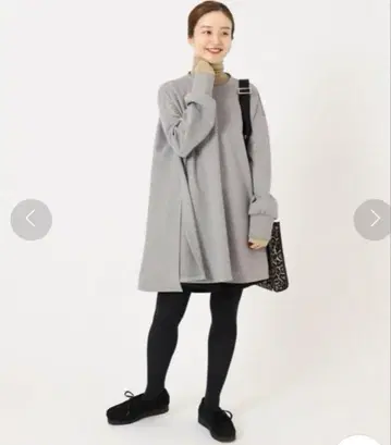 IENA 그레이 A라인 긴팔 상의