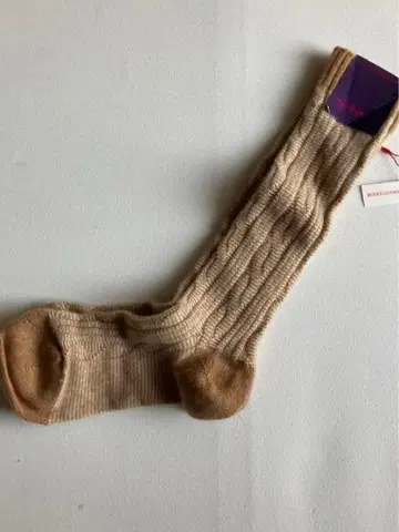 판셀라 베이지 리브 삭스