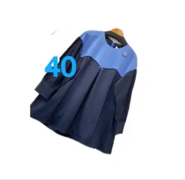 슈퍼 뷰티 종이상자 니트 절개 배색 튜닉 티셔츠