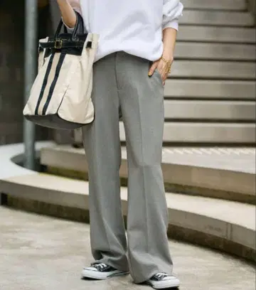 프레임워크 세미 플레어 팬츠 그레이 38