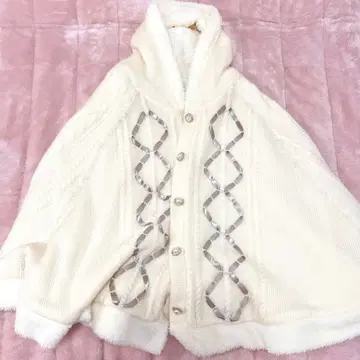 axes femme 니트 판초 화이트