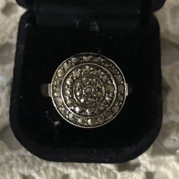 앤티크 마카사이트 실버 반지