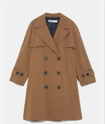 Zara 트렌치코트 짙은 브라운 XS