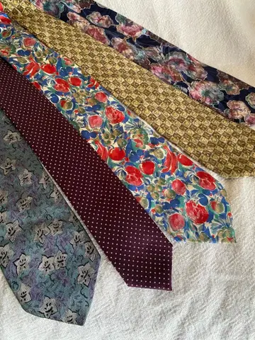 빈티지 실크 넥타이 5세트