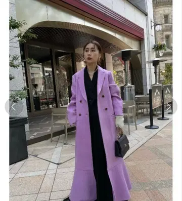 더블 브레스티드 머메이드 코트