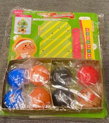 메바에 12월호 부록 호빵맨 크리스마스 트리 가챠