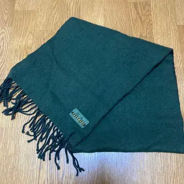 캐시미어 머플러 다크 그린