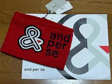 새상품! and per se 앤퍼시 [ 넥워머 ] 레드