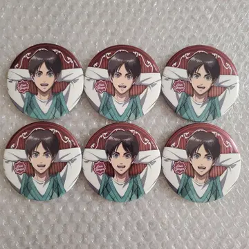 진격의 거인 이케프리 레스토랑 메탈 캔뱃지 엘렌 6개