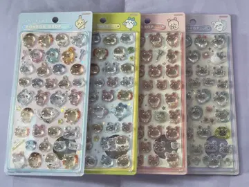 치이카와 (먼작귀) 모자 꽁지 드롭 씰 4종 세트