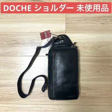 DOCHE 도체 네이비 가죽 숄더백 택 포함 새상품