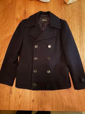 ZUCCA 네이비 피 코트 M 사이즈