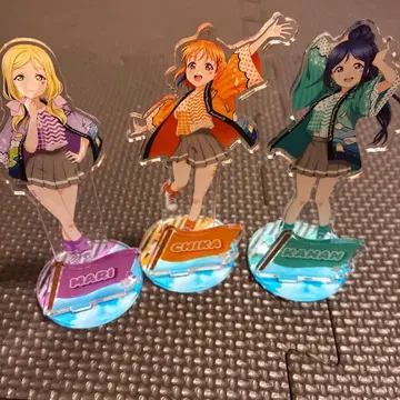 Aqours 아크릴 스탠드 3개 세트