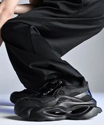 welise x 이누카이쿄 EX 하이 밑창+8cm 믹스 재료 스니커즈