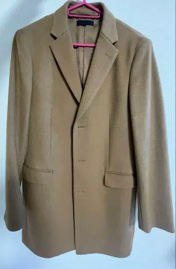 유니클로/체스터 코트/롱 코트 캐시미어 혼방 카멜