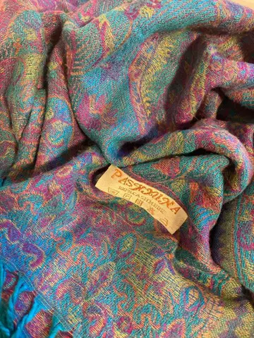 PASHMINA 스톨 캐시미어 페이즐리