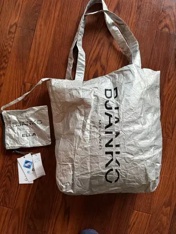 BJANKO ELLA 초경량 토트백 실버 발수 [택 포함 미사용품]