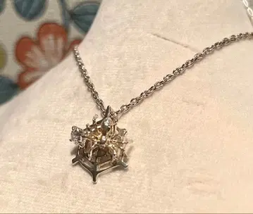 [ e.m ] 이 엠 큐빅 지르코니아 & 스파이더 거미줄 목걸이