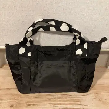 새상품 이아파피요네 달마시안 패턴 숄더백 숄더 스트랩 블랙