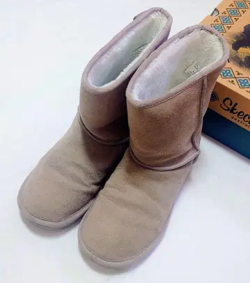 Skechers 베이지 어그 부츠 23cm