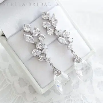 STELLA BRIDAL 큐빅 지르코니아 브라이덜 귀걸이
