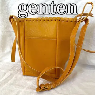 새상품급 genten 겐텐 숄더백 노마데 사선 가케 소가죽 가죽
