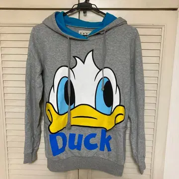 오리 후드티 그레이