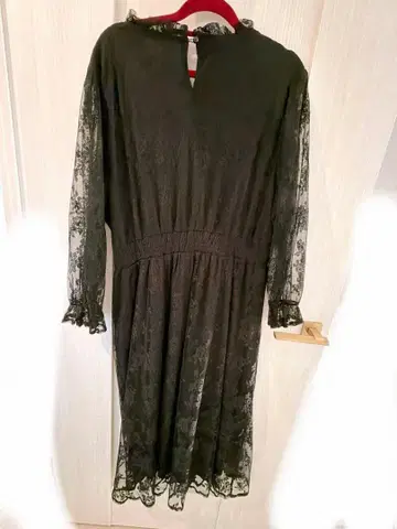 리제이 블랙 레이스 롱 원피스 4L