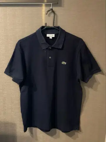 LACOSTE 네이비 피케 셔츠 US M
