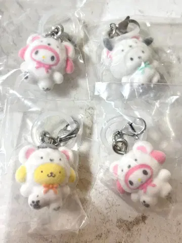 산리오 포근포근 스노우 표시 액세서리 표시 참 4개
