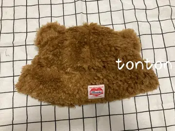 Basicks 곰 귀 브라운 니트 모자