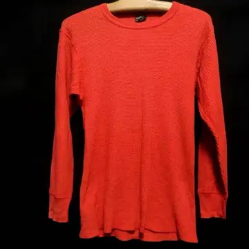 90s 크루넥 서멀 와플 USA제 긴팔 T셔츠 롱티