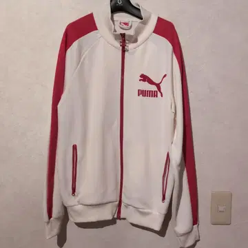 PUMA 화이트 레드 저지 L 사이즈