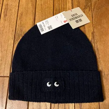 택 포함 새상품 유니클로 아냐 힌트마치 캐시미어 니트 비니 네이비