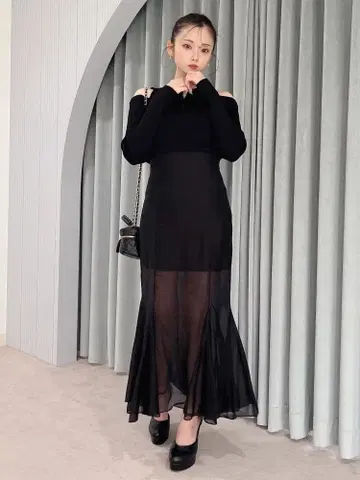 MIIA 시어 머메이드 스커트