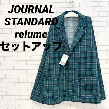 저널 스탠다드 레리움 셋업 체크 무늬