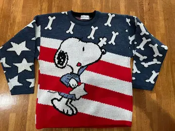 스누피 스타즈 앤 본즈 니트 스웨터 빈티지