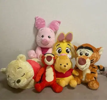 곰돌이 푸 티거 피글렛 토끼 봉제 인형 5세트