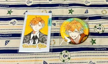 우사미 리토 GRAY x ACCENT 캔뱃지 폴라로이드 AGF 니지산지